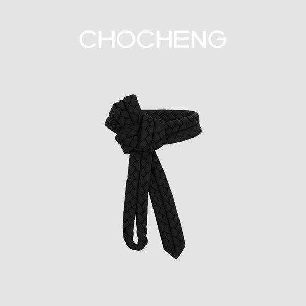 【纽约时装周】CHOCHENG英国腰带复古时尚麻花编织腰带